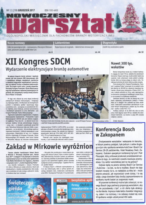 Nowoczesny Warsztat 12/2017 - Konferencja Bosch w Zakopanem