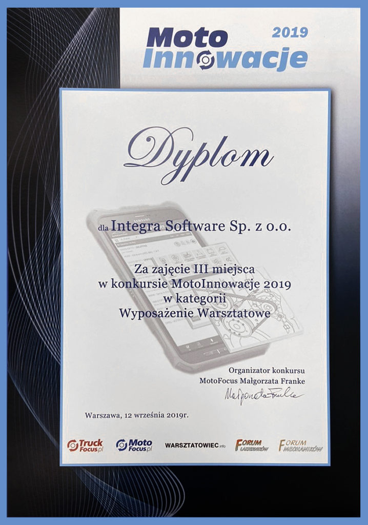 Dyplom MotoInnowacje